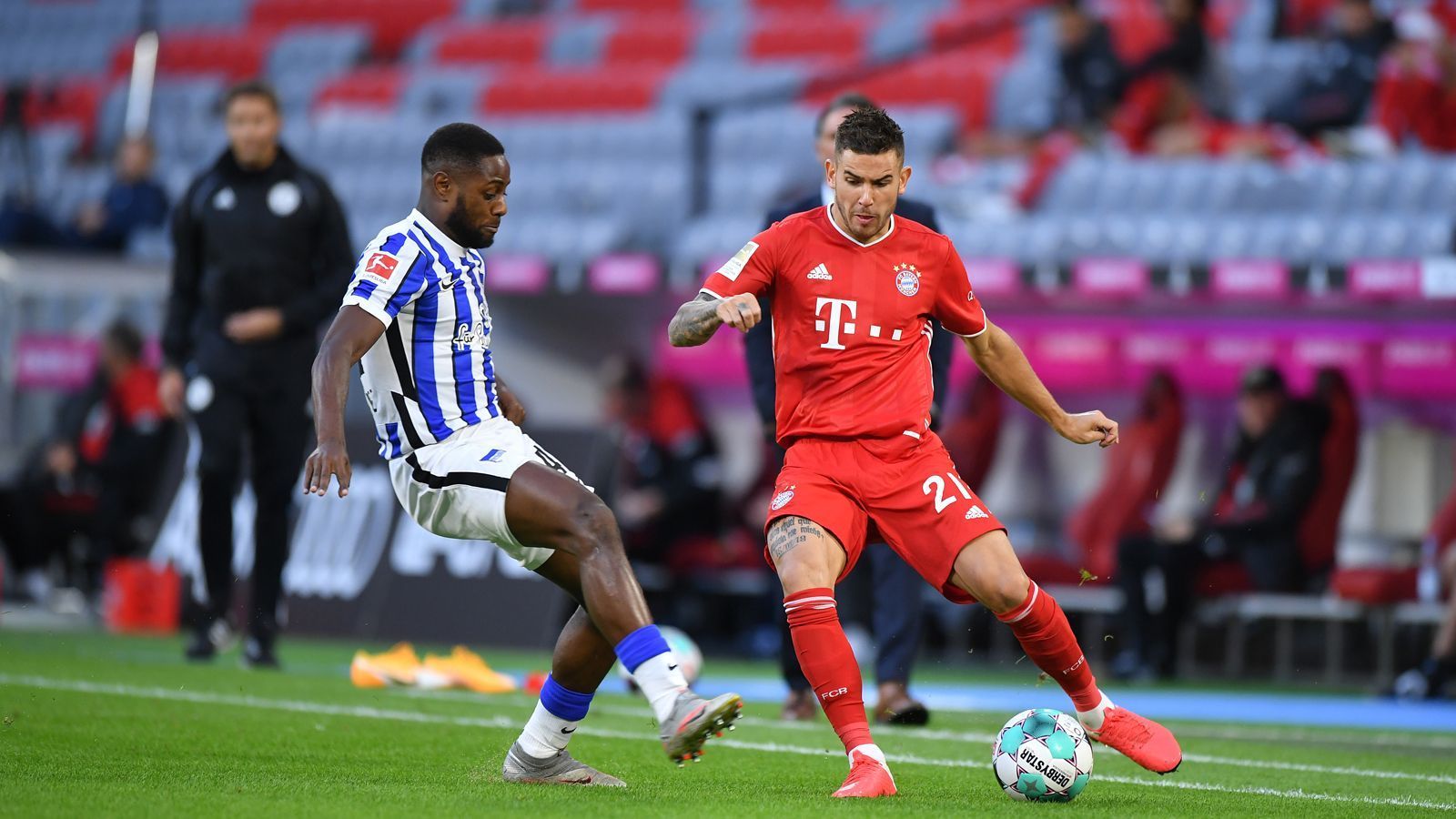 
                <strong>Lucas Hernandez</strong><br>
                Defensiv ein solider Auftritt, im Spiel nach vorne aber vergleichsweise fehlerhaft, mit zu wenig Durchschlagskraft und einigen Fehlern, nicht ganz so stark wie zuletzt. Wird in der 65. Minute ausgewechselt. ran.de-Note: 4
              