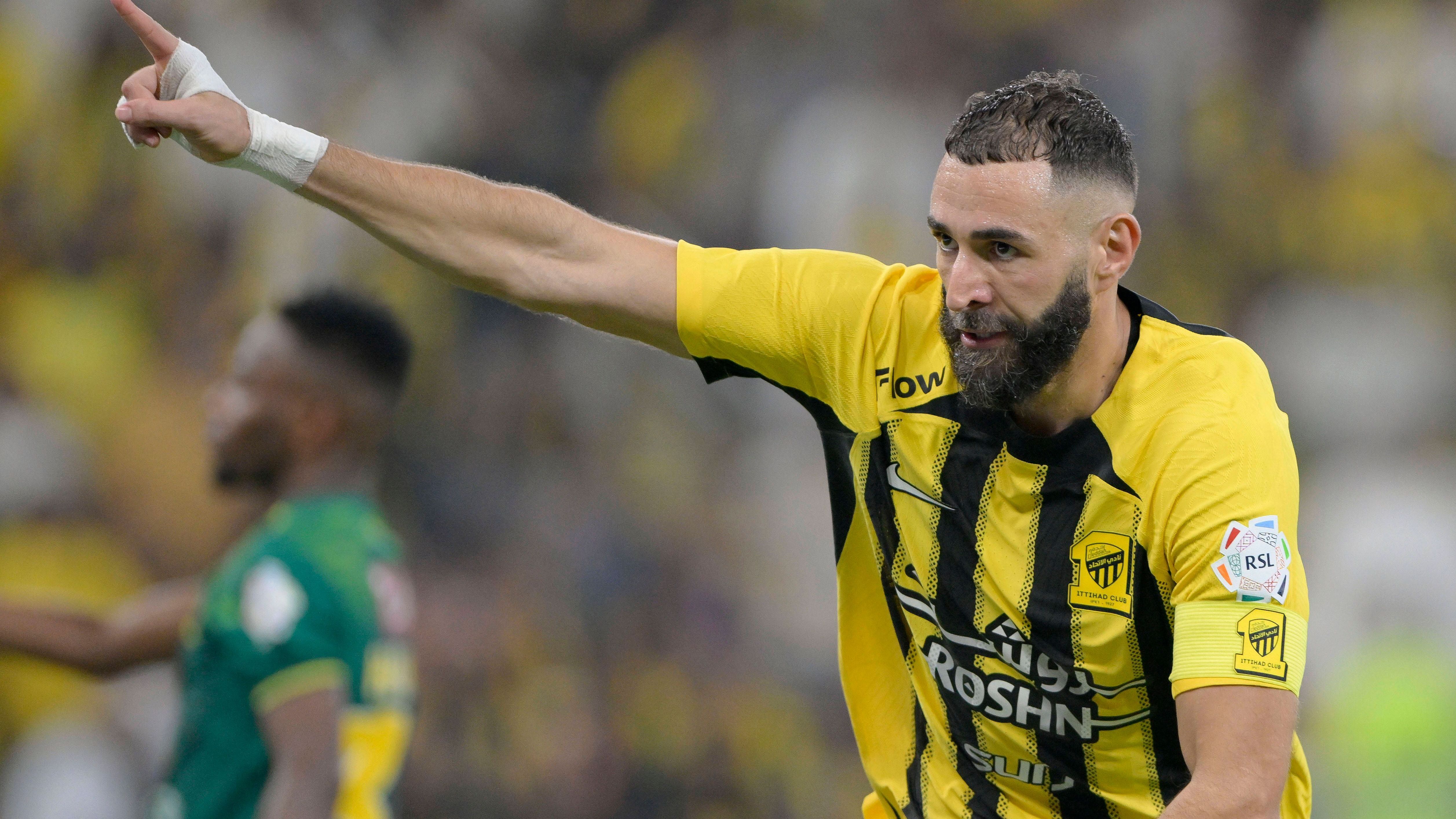 <strong>Platz 3: Karim Benzema (Fußball)</strong><br>Gehalt: 97,2 Millionen Euro<br>Team: Al-Ittihad (Saudi-Arabien)