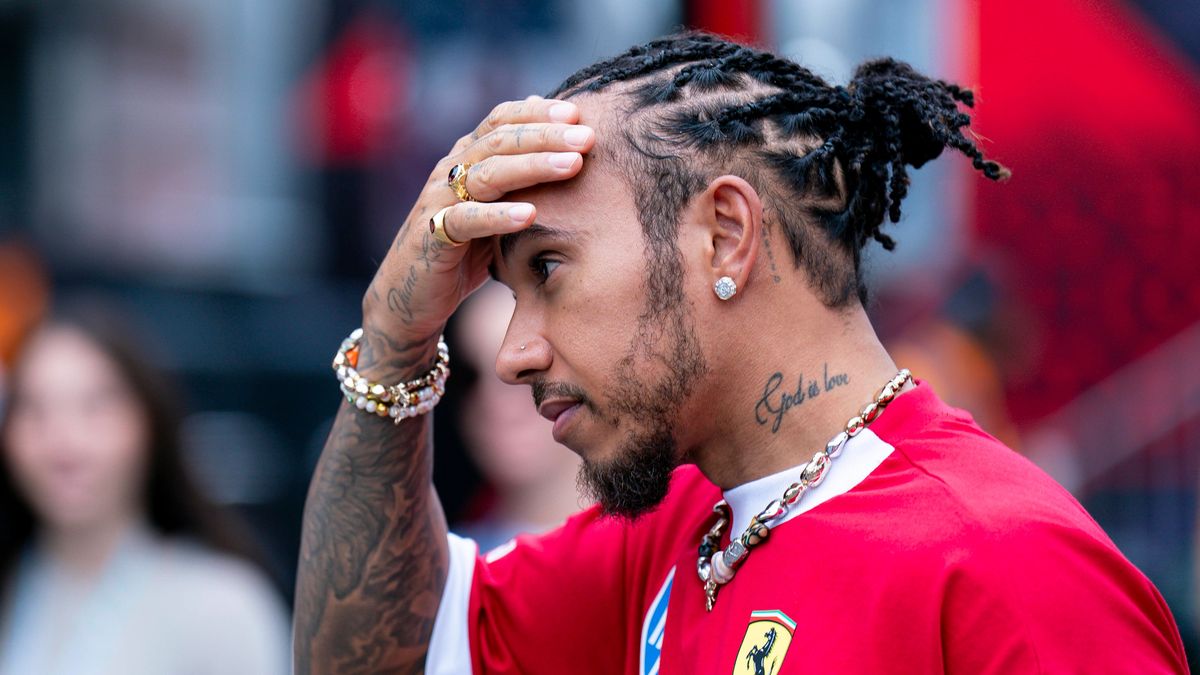 September 18, 2025, Baku, Azerbaijan: British driver LEWIS HAMILTON (Scuderia Ferrari) is seen during preparations of the 2025 FIA Formula 1 Azerbaijan Grand Prix at Baku City Circuit in Baku, Azer...
