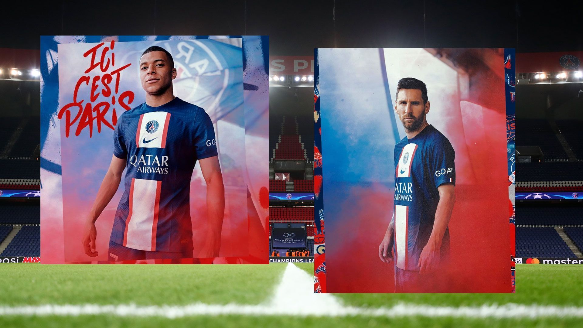 
                <strong>Paris Saint-Germain Heimtrikot 2022/23</strong><br>
                Auffällig bei der neuen Heimkleidung von Kylian Mbappe, Lionel Messi und Co.: Der rot-weiß-rote Streifen, der vom Namen des Hauptsponsors unterbrochen wird. Zum neuen Design schreibt PSG auf Twitter: "Ein Paris Trikot, das Tradition und Moderne verbindet." Zudem überrascht Paris mit einem neuen Trikotsponsor: Qatar Airways. Die Fluggesellschaft tritt die Nachfolge der Hotelgruppe Accor an, deren Marke "All" seit 2019 auf den Trikots zu sehen war. 
              