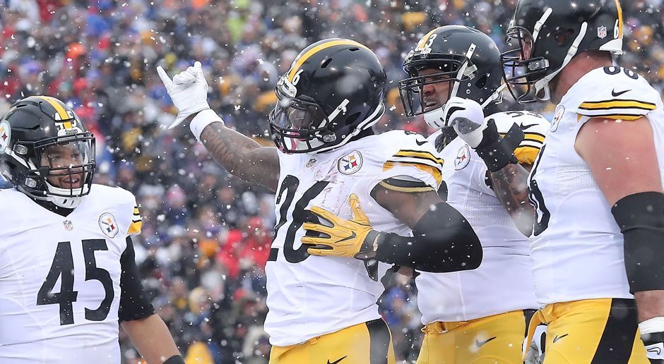 
                <strong>AFC Seed 3: Pittsburgh Steelers</strong><br>
                AFC Seed 3: Pittsburgh SteelersWeek 15 at Cincinnati Bengals: SiegWeek 16 vs Baltimore Ravens: SiegWeek 17 vs Cleveland Browns: SiegBilanz: 11-5, Erster der AFC NorthWild Card Round: vs Denver Broncos
              