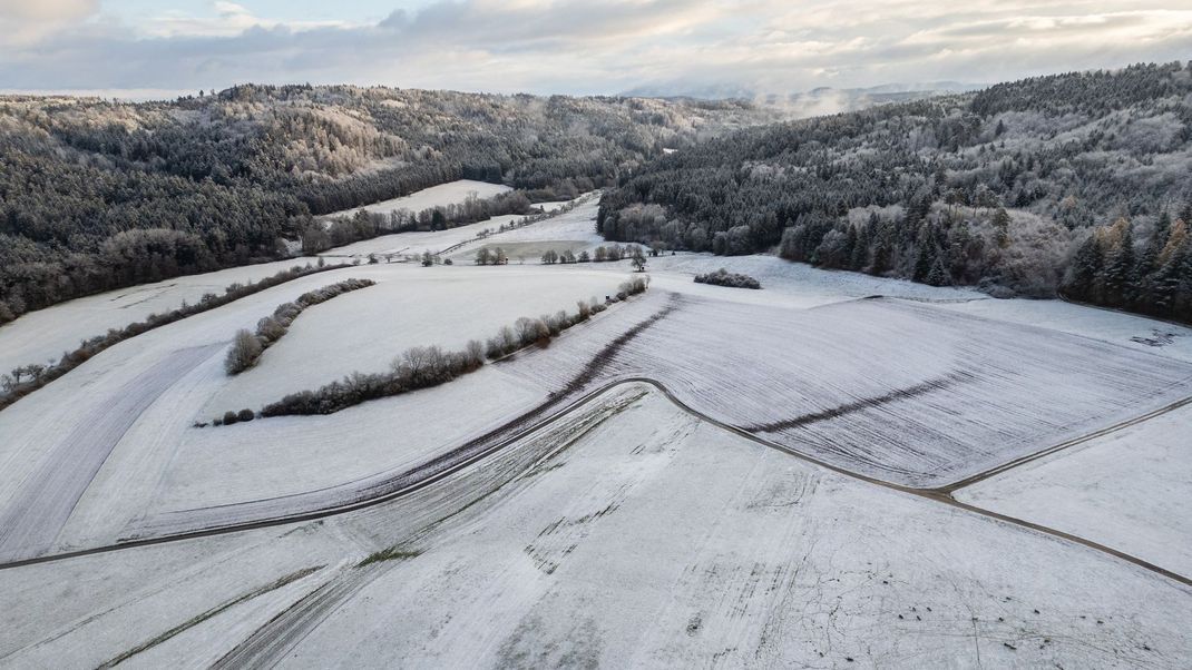 Der DWD warnt vor starkem Schneefall in Teilen Deutschlands.