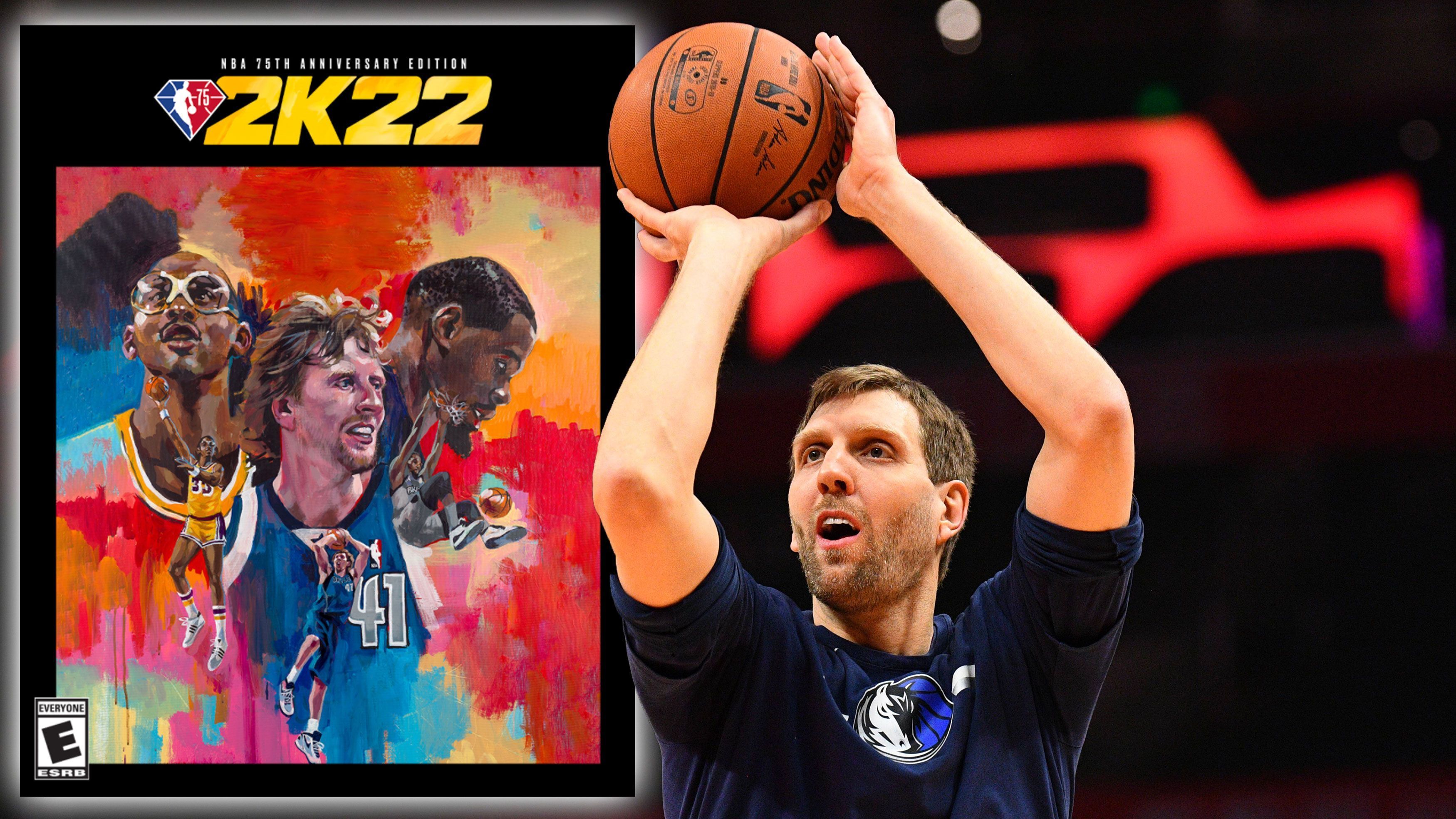 
                <strong>"NBA 75th Anniversary Edition": Dirk Nowitzki, Kareem Abdul-Jabbar, Kevin Durant</strong><br>
                Die National Basketball Association wurde am 6. Juni 1946 in New York gegründet. 2K feiert dieses Jubiläum mit der speziellen "NBA 75th Anniversary Edition", auf der mit Dirk Nowitzki direkt der nächste Mavs-Star zu sehen sein wird - wobei es "Legende" wohl deutlich besser trifft. Neben Dirk Nowitzki sind auch Lakers-Ikone und NBA-Punkte-Rekordhalter Kareem Abdul-Jabbar und Nets-Superstar Kevin Durant abgebildet. Alle drei werden, wie schon Doncic bei der Standard Edition, in einem grandiosen, bunten Artwork dargestellt.
              