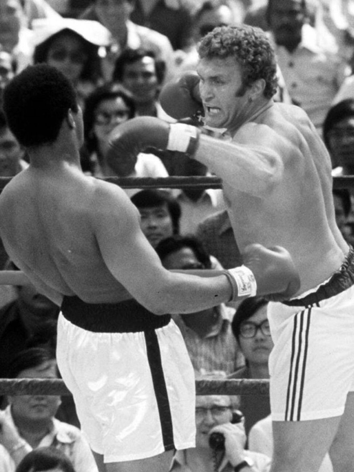 Bugner (r.) 1975 im Duell mit Ali