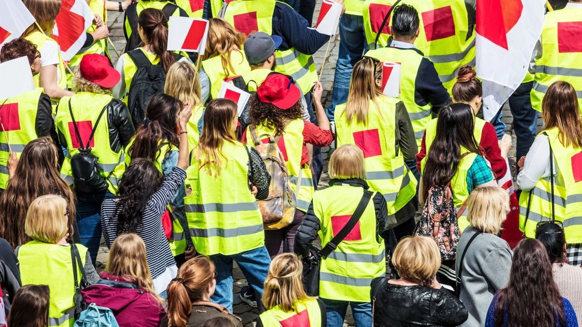 Streik Warnstreik Verdi Demonstration