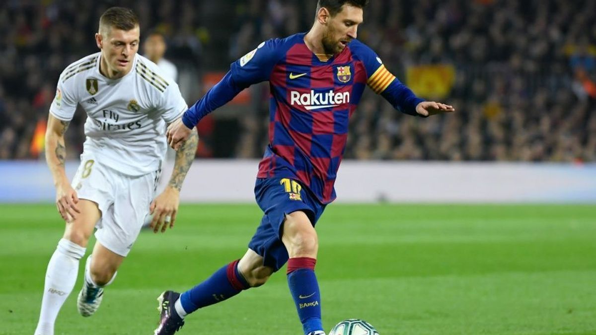 Kroos (l.) trifft mit Real am Samstag auf Messis Barca