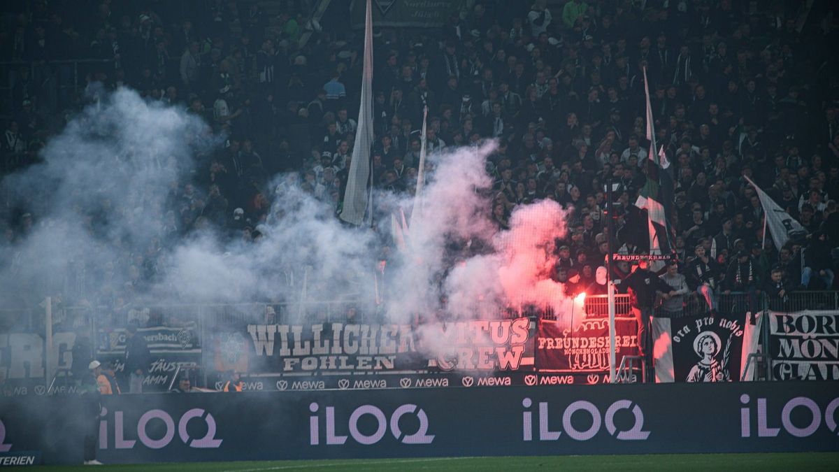 Pyrotechnik im Derby