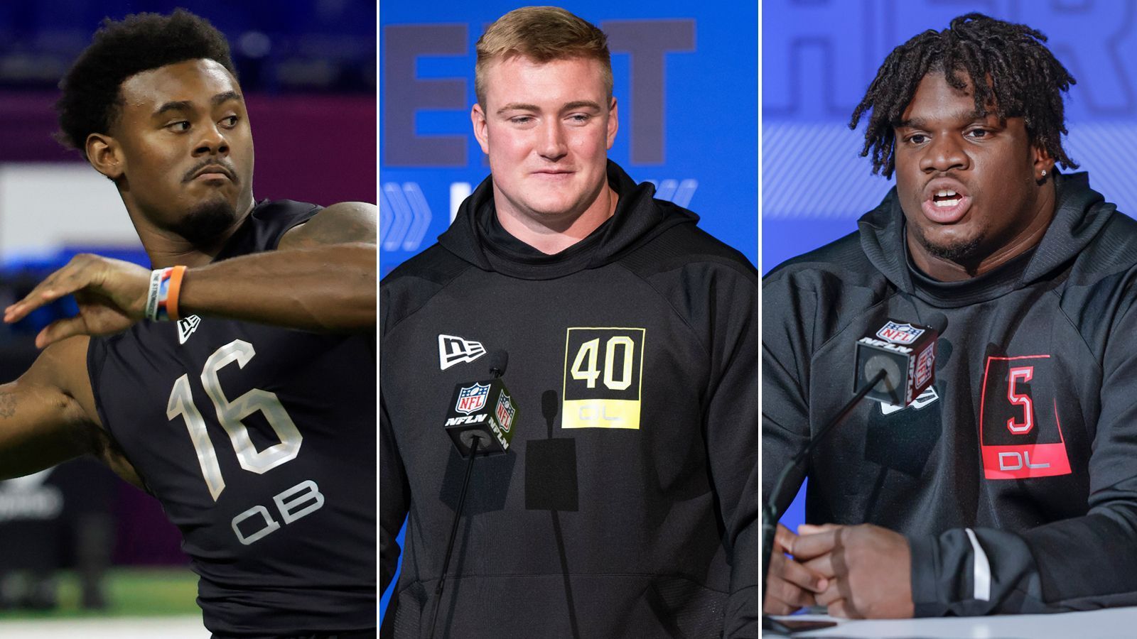 
                <strong>NFL Combine 2022: Die Gewinner</strong><br>
                Der NFL Combine 2022 hatte einiges zu bieten. Von Quarterbacks, die mit schönen Aktionen die Herzen der Fans erreichten über die schnellsten Wide Receiver der Combine-Geschichte bis hin zu einem österreichischen O-Liner, der die Experten begeisterte. ran zeigt euch die Gewinner des diesjährigen Combines.
              