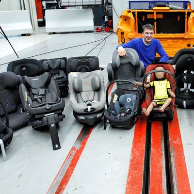 ADAC Technik Zentrum Landsberg;Produktfotos Kindersitze am 08.02.2024