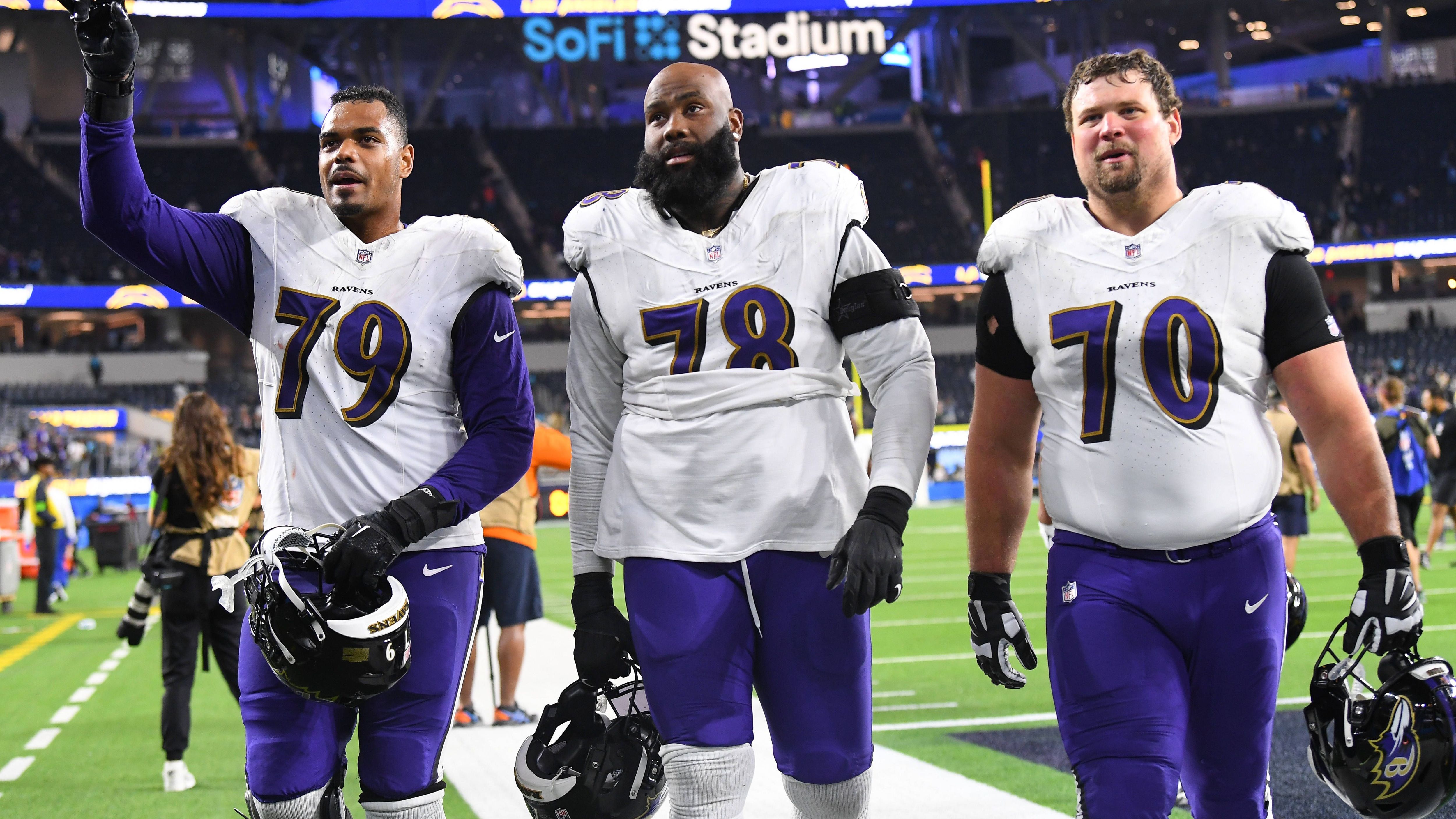 <strong>Platz 23: Baltimore Ravens - 33,1 Millionen US-Dollar</strong><br>Anzahl der Spieler: 10<br>Top-Verdiener: Ronnie Stanley (LT) - 17,1 Millionen US-Dollar<br>Durchschnitts-Cap-Space pro Spieler: 3,3 Millionen US-Dollar<br>Prozentualer Anteil der O-Line am Cap Space: 13,03%