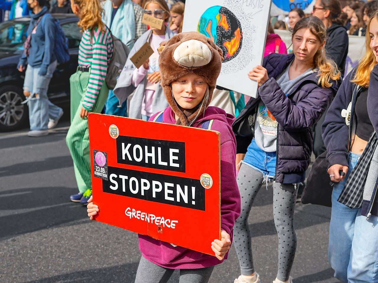 Das Motto des 11. Globalen Klimastreiks in Berlin lautete "People Not Profit".