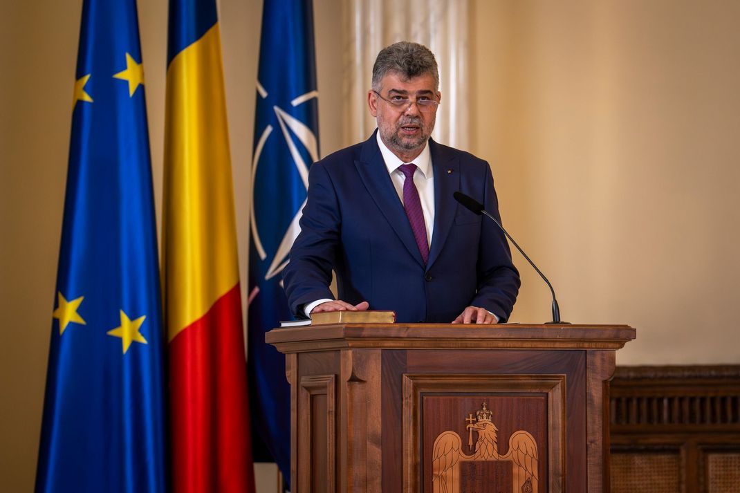 Rumäniens Ministerpräsident Marcel Ciolacu.
