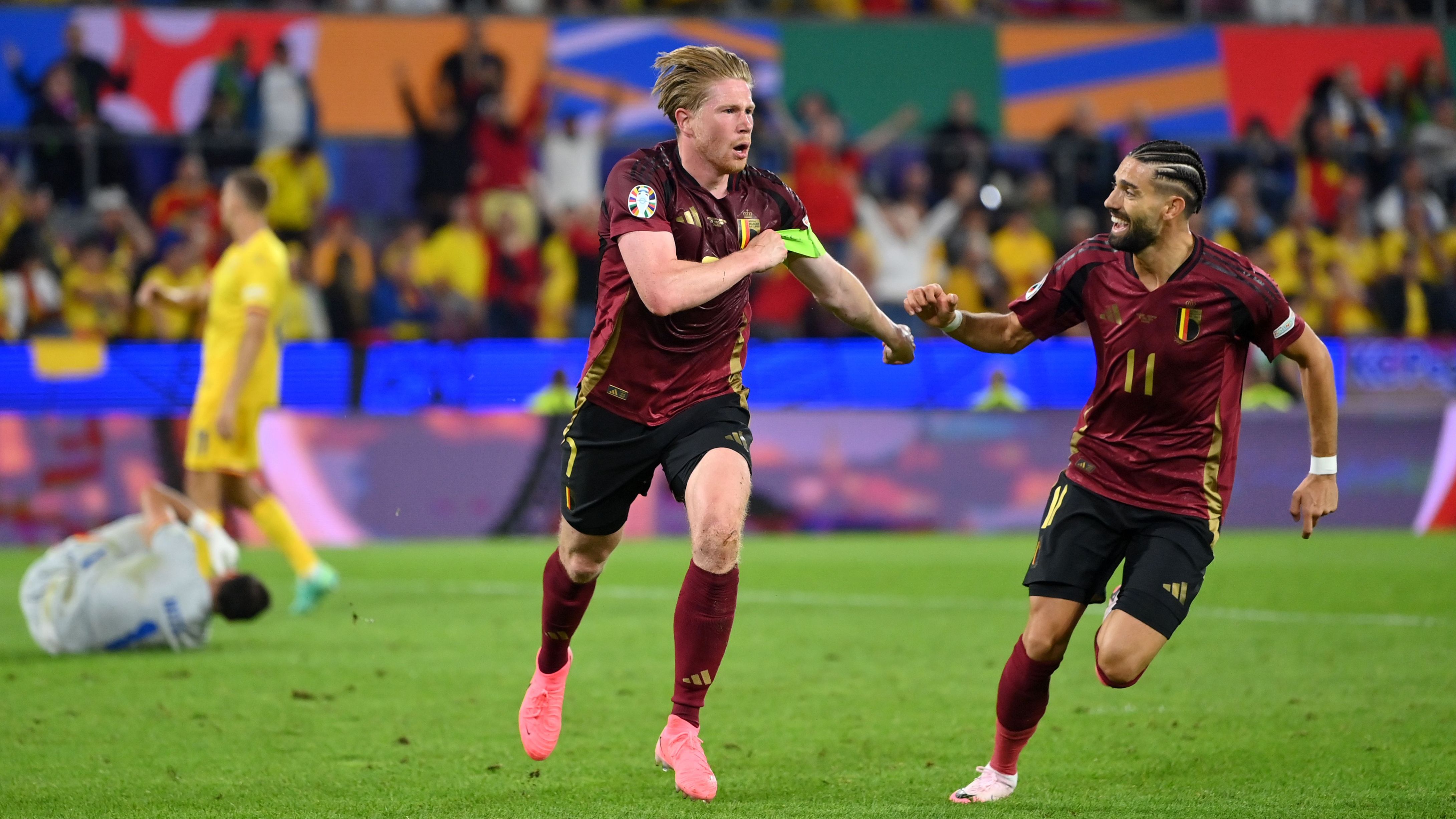 <strong>It's a captain's goal</strong><br>Gut zehn Minuten vor dem Ende sorgte Belgiens Kapitän Kevin De Bruyne höchstpersönlich für den Treffer zum 2:0 und die damit verbundene Vorentscheidung.