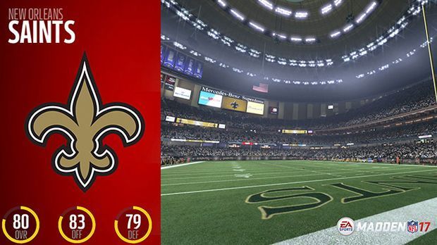 
                <strong>Platz 19: New Orleans Saints</strong><br>
                Platz 19: New Orleans SaintsGesamt: 80Offense: 83Defense: 79 
              