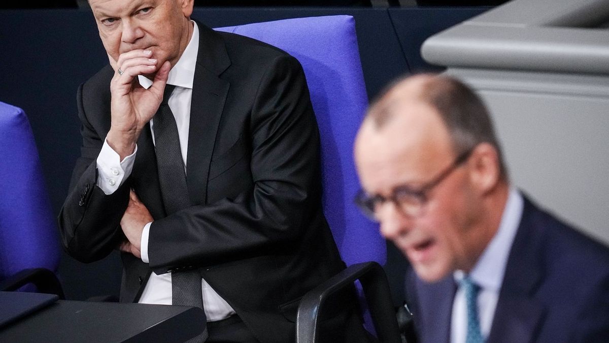 Olaf Scholz und Friedrich Merz