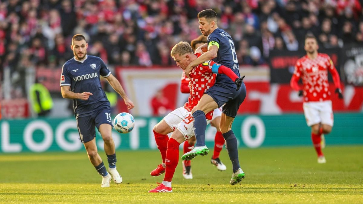 Intensives Duell: Mainz gegen Bochum