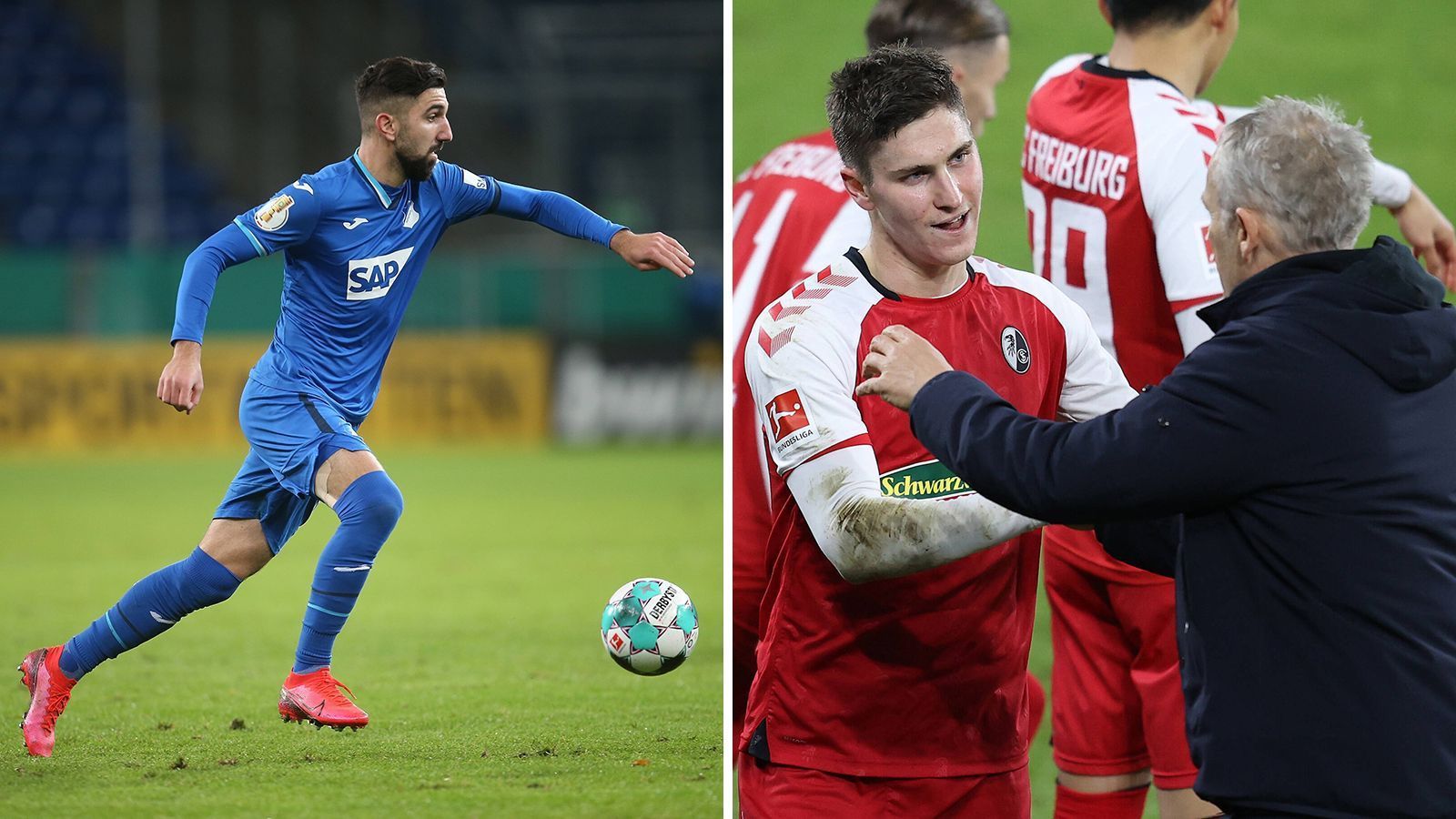 
                <strong>TSG 1899 Hoffenheim (12.) - SC Freiburg (10.)</strong><br>
                Beide hatten nicht den besten Saisonstart. Hoffenheim schlug die Bayern am 2. Spieltag, dann kam aber lange nichts. Mit dem 2:1-Sieg über Gladbach hat die TSG vor der Pause nochmal ein Ausrufezeichen gesetzt. Und auch die Freiburger sind mit gewohnter Breisgauer Ruhe in die Weihnachtspause gegangen. Der 4:1-Sieg vor der Pause gegen die Hertha sorgte dafür, dass Freiburg sich endgültig aus dem unteren Bereich befreite. Hoffenheim hat nach langen Europa-League-Wochen Luft geholt. ran.de tippt: Hoffenheim gewinnt mit 2:1.
              