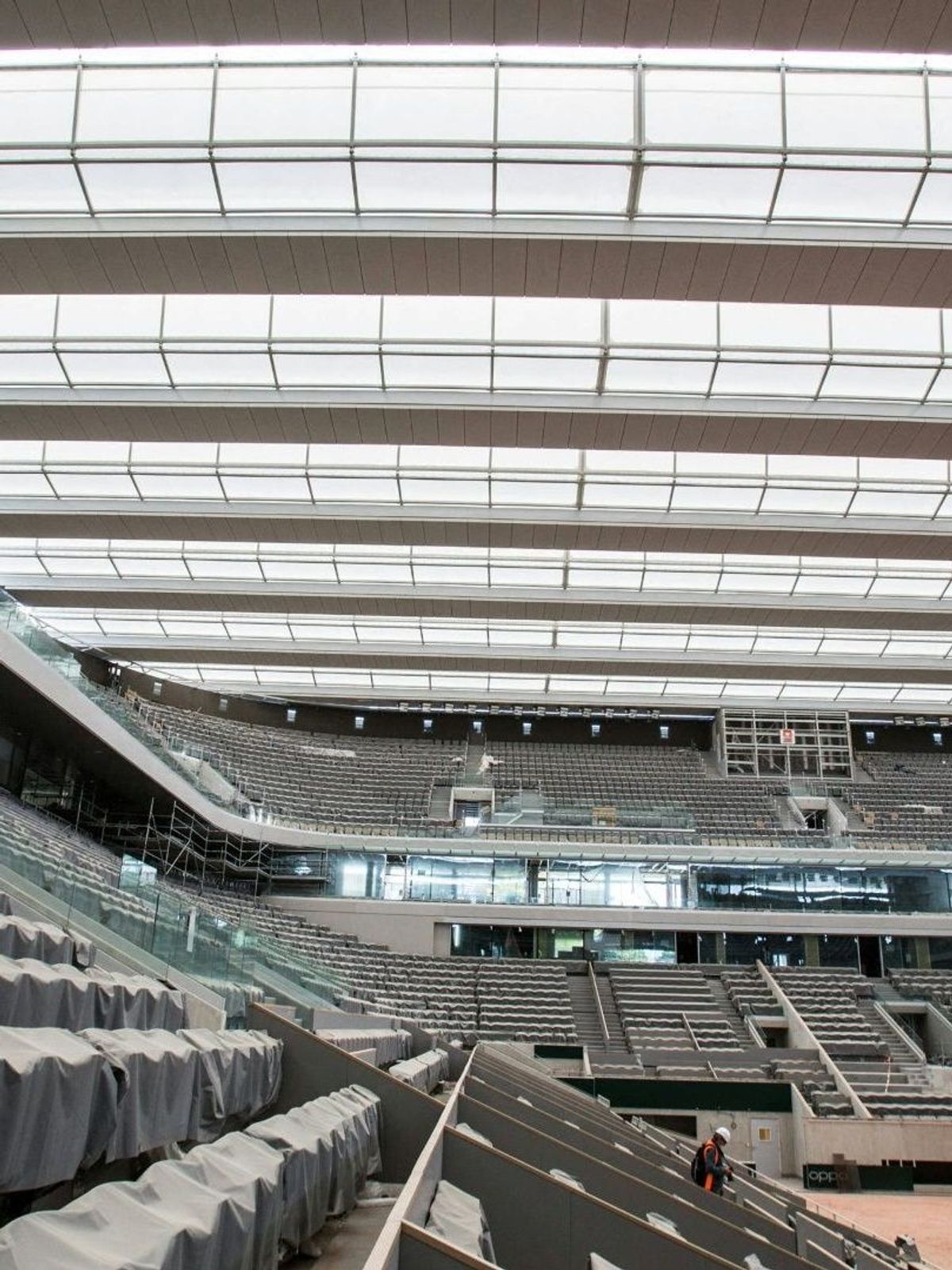 Neues Dach für die French-Open-Anlage