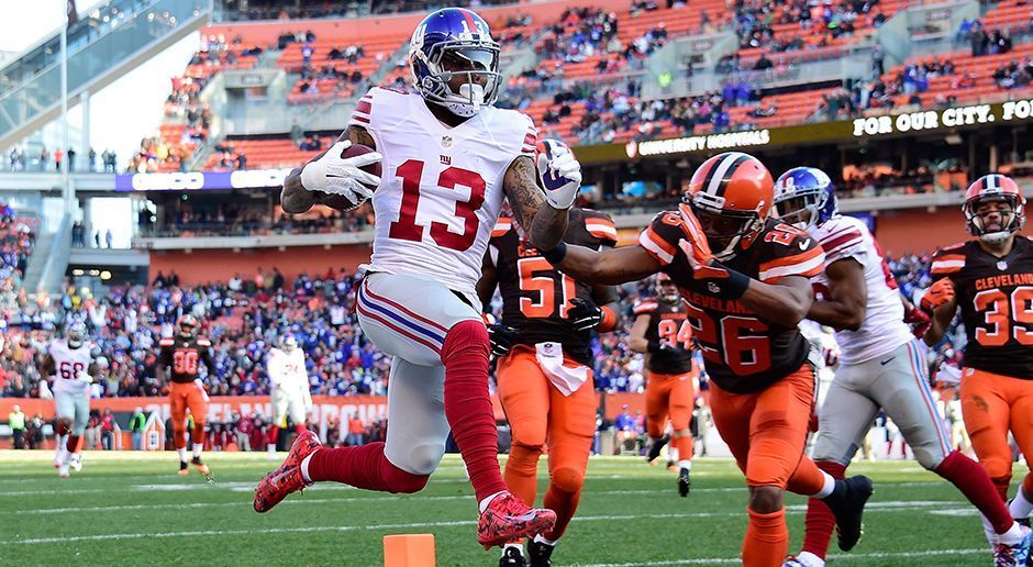 
                <strong>Geschwindigkeit: Odell Beckham Jr.</strong><br>
                Brown: "Die Geschwindigkeit? Vermutlich Odell Beckhams Geschwindigkeit."In der NFL zeigt Odell Beckham Jr. immer wieder seine unglaubliche Schnelligkeit. Beim NFL-Combine 2013 lieferte er mit 4,43 Sekunden über 40 Yards eine eher durchschnittliche Leistung ab.
              