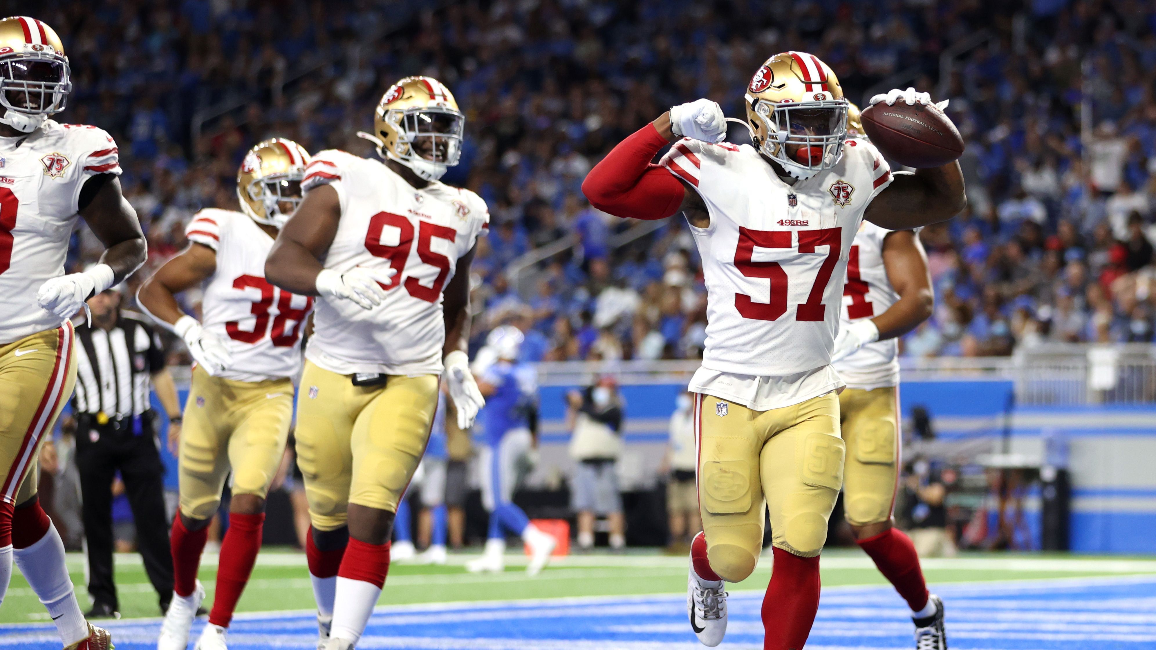 
                <strong>Platz 6: San Francisco 49ers</strong><br>
                Playoff-Teilnahmen seit 1970: 25Playoff-Wahrscheinlichkeit: 49 Prozent
              