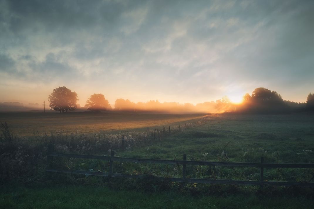 Ist zwar schön, aber leider zumeist kein gutes Zeichen: ein farbenfroher Sonnenaufgang.