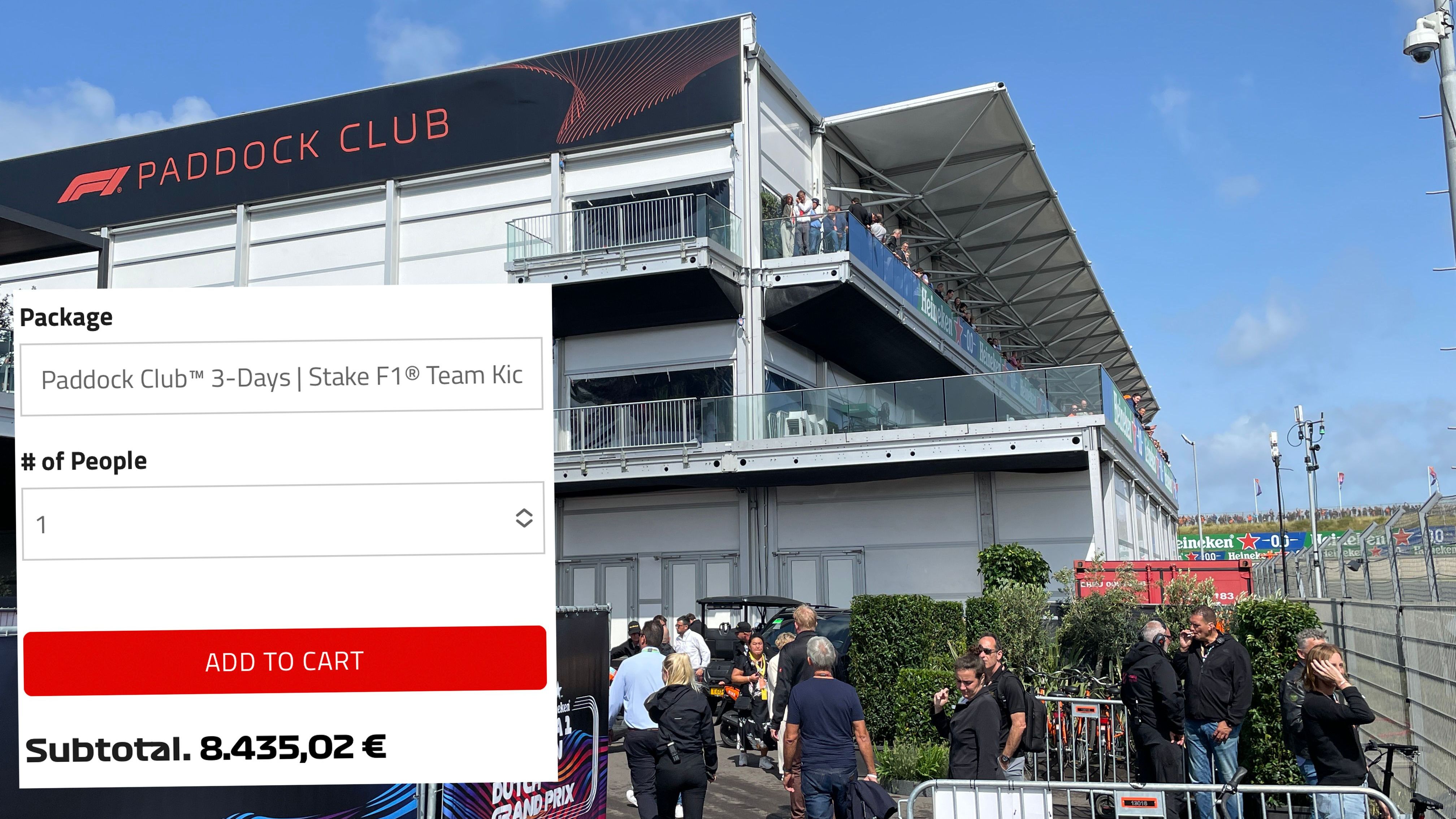 <strong>Paddock Club für die Reichen</strong><br>Es geht aber auch teurer. Wer in den Paddock Club möchte, zahlt für alle drei Tage 8435,02 Euro. Immerhin: Die Verpflegung ist inklusive! Außerdem darf man ins Fahrerlager und könnte (wenn man Glück hat) ein Selfie mit dem Lieblingsfahrer machen. Als besondere Leistungen gibt es zum Beispiel Rundführungen etc.