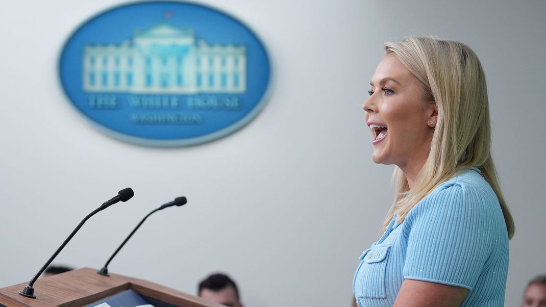 Trumps Sprecherin Karoline Leavitt.