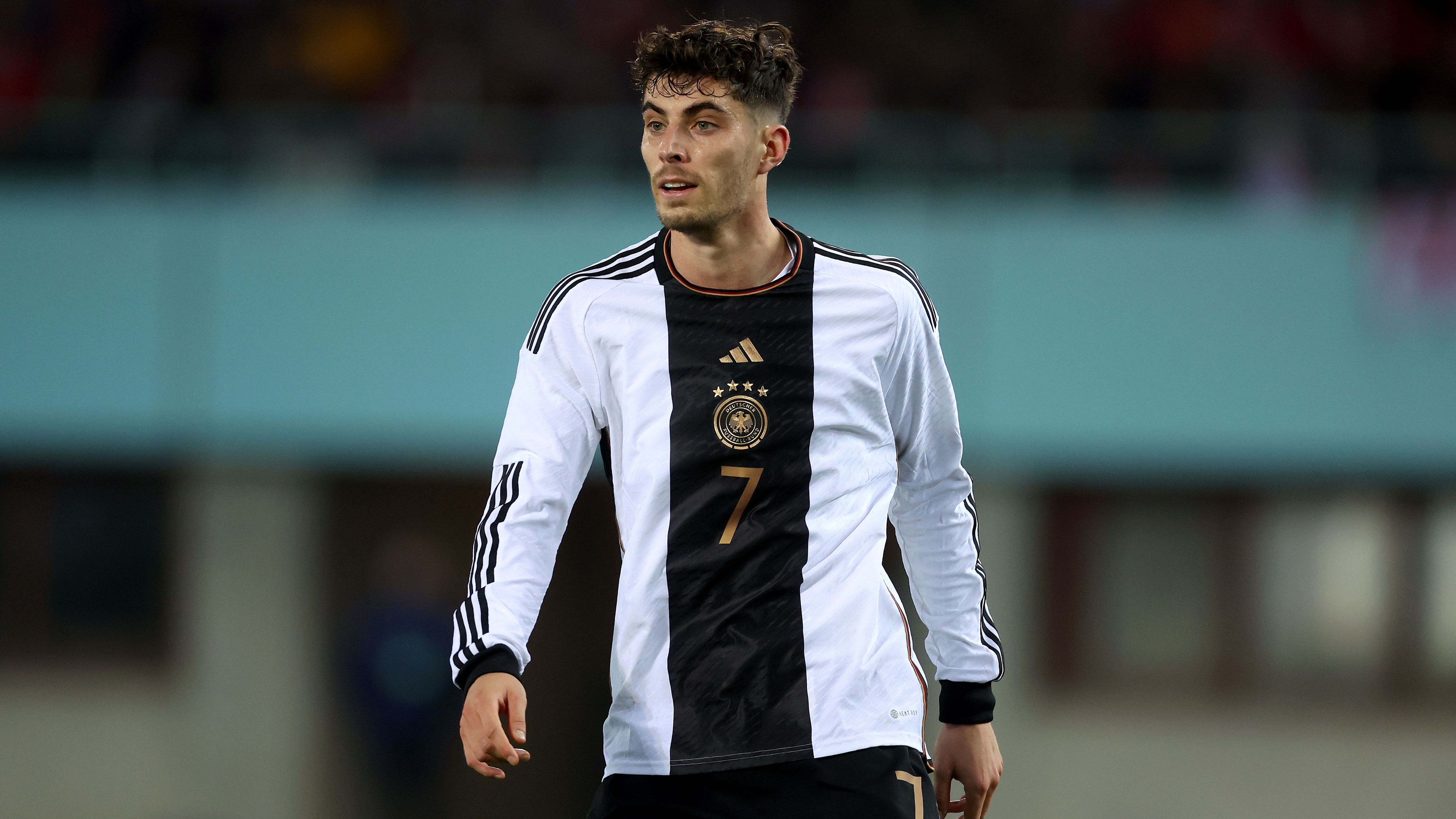 <strong>Nummer 7: Kai Havertz</strong><br>Verein: FC Arsenal<br>Position: Offensiver Mittelfeldspieler/Mittelstürmer<br>Länderspiele: 42<br>Länderspiel-Tore: 14