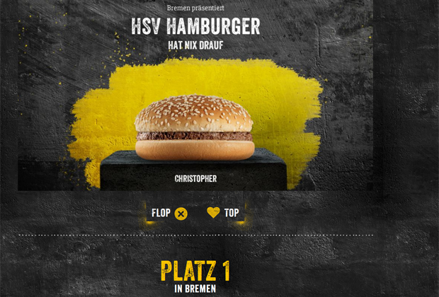 
                <strong>So lacht das Netz über den HSV</strong><br>
                Wenigstens in einer Rangliste ist der HSV führend. Beim Burger-Voting gibt es im Bundesland Bremen einen eindeutigen Spitzenreiter.
              