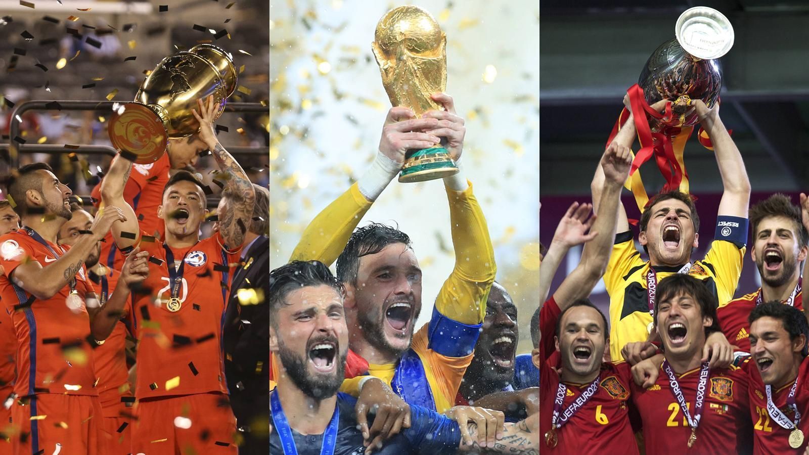 
                <strong>Finalisten seit 1998</strong><br>
                Frankreich hat sich nach 1998 erneut zum Weltmeister gekrönt. Es war das fünfte Finale mit französischer Beteiligung bei Welt- und Europameisterschaften in den letzten 20 Jahren. Keine andere Nation war in dieser Zeit prozentual häufiger in einem Endspiel vertreten. ran.de zeigt euch alle Finalisten der Copa America, Europa- und Weltmeisterschaften der letzten 20 Jahre.
              