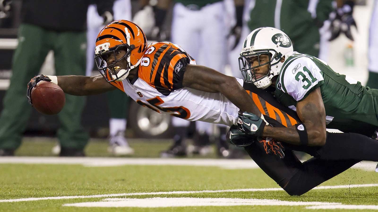 
                <strong>Cincinnati Bengals – Chad Johnson </strong><br>
                &#x2022; 10.783 Receiving Yards<br>&#x2022; von 2001 bis 2010<br>
              