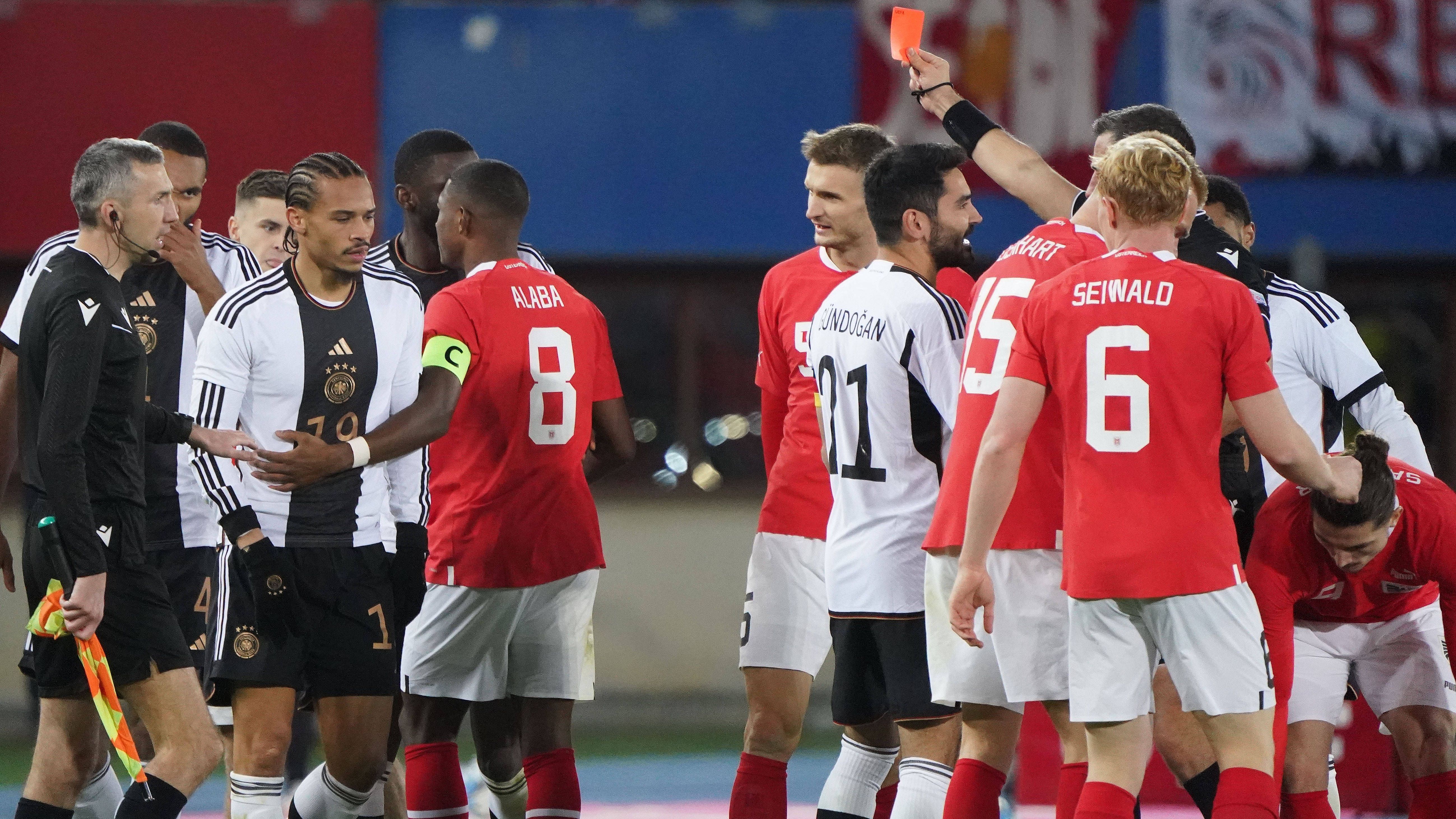 Platzverweis und die nächste schwache Leistung – das DFB-Team enttäuscht auch gegen Österreich und verliert mit 0:2. Die Noten und Einzelkritiken der Mannschaft von Julian Nagelsmann.
