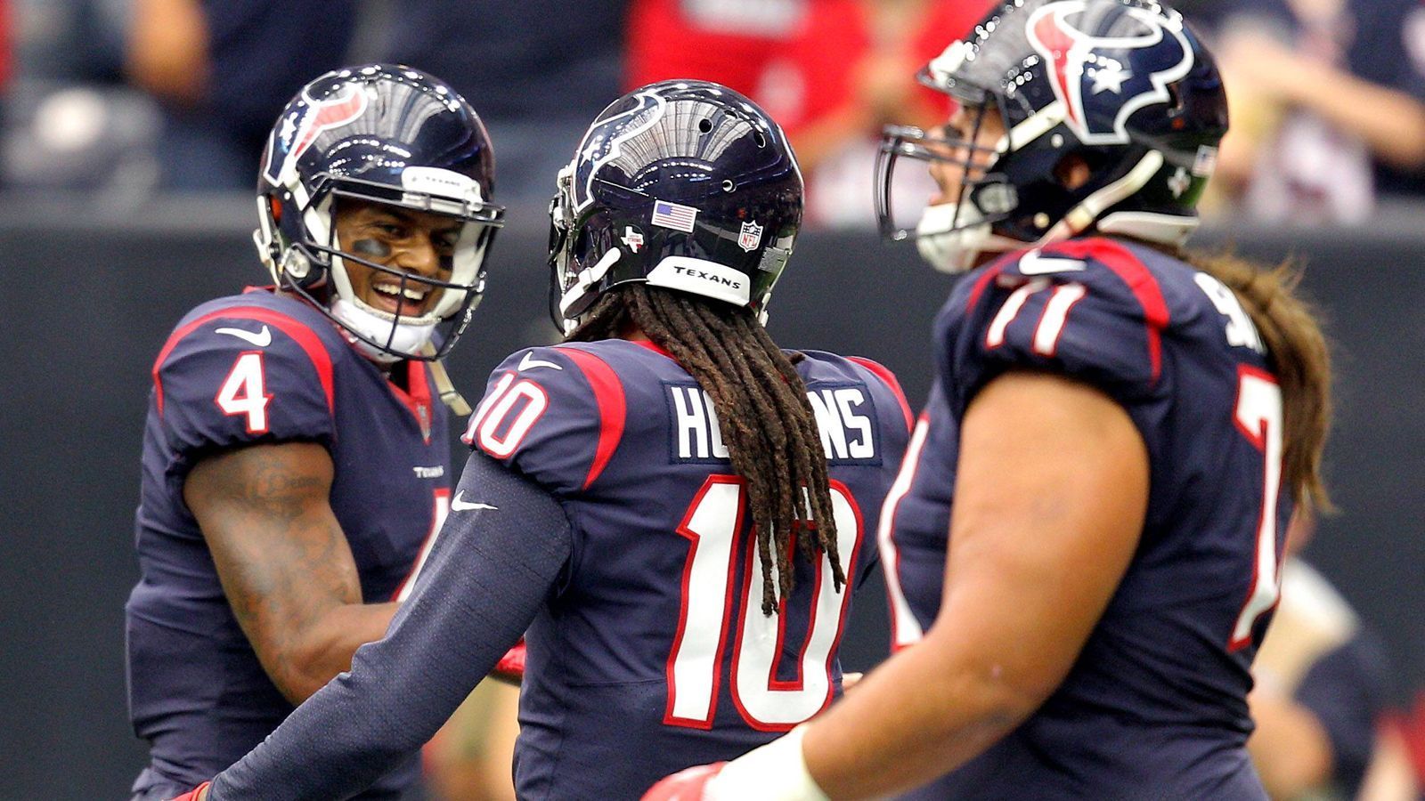 
                <strong>Houston Texans (4 Spieler)</strong><br>
                13 DeAndre Hopkins (WR), 32 Jadeveon Clowney (DE), 50 Deshaun Watson (QB), 84 J.J. Watt (DE)
              