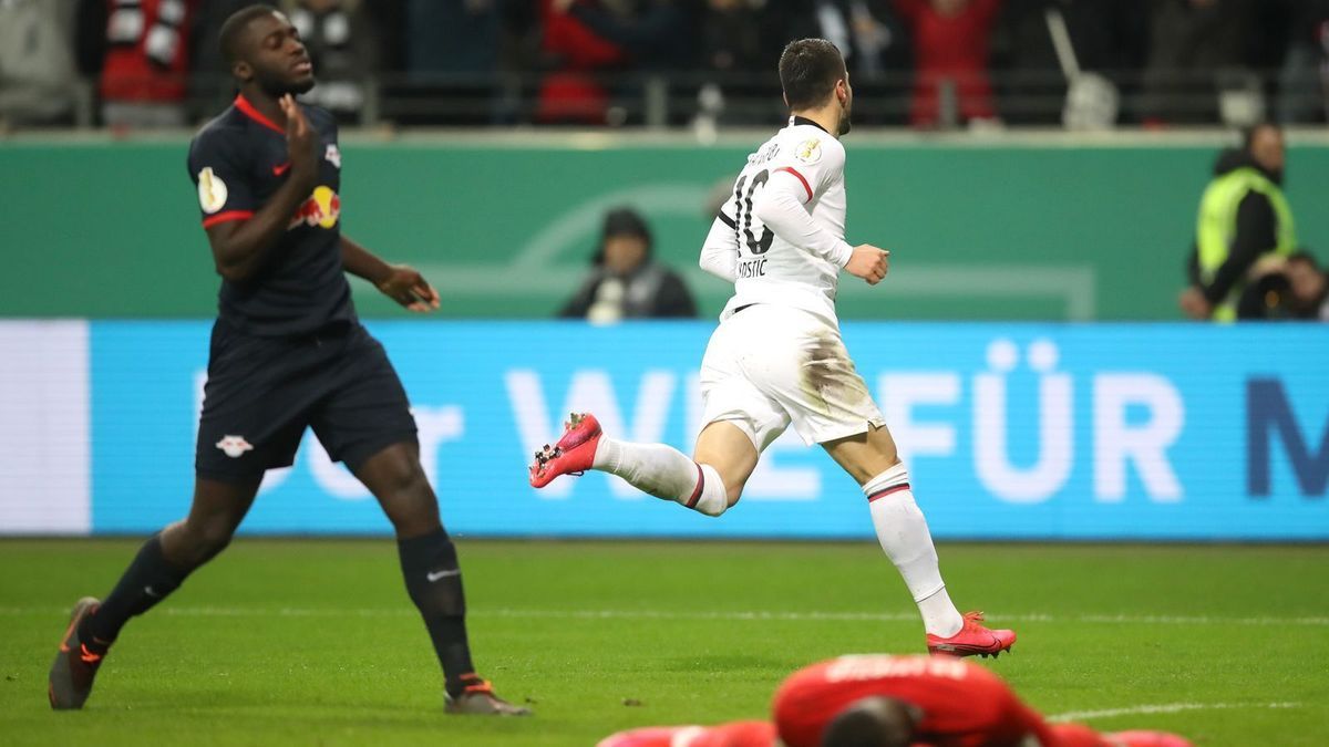 RB Leipzig unterliegt Eintracht Frankfurt im Pokal