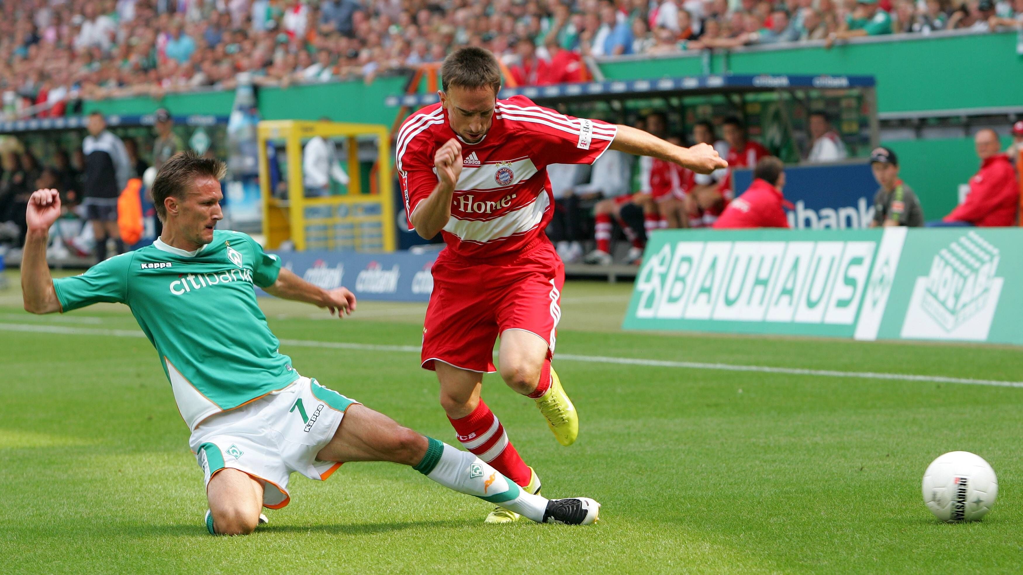 <strong>Werder Bremen: Mittelfeld<br></strong>Den defensiven Achter gab der Kroate <strong>Jurica Vranjes</strong>.