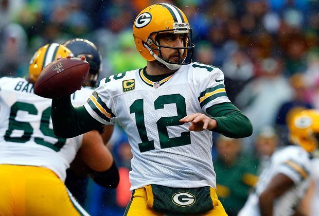 
                <strong>Aaron Rodgers</strong><br>
                Aaron Rodgers konnte sich in diesem Jahr den Titel als Saison-MVP sichern. Damit die Trophäe seinen Namen trägt, muss er den Titel wohl noch einige Male nach Green Bay holen.
              