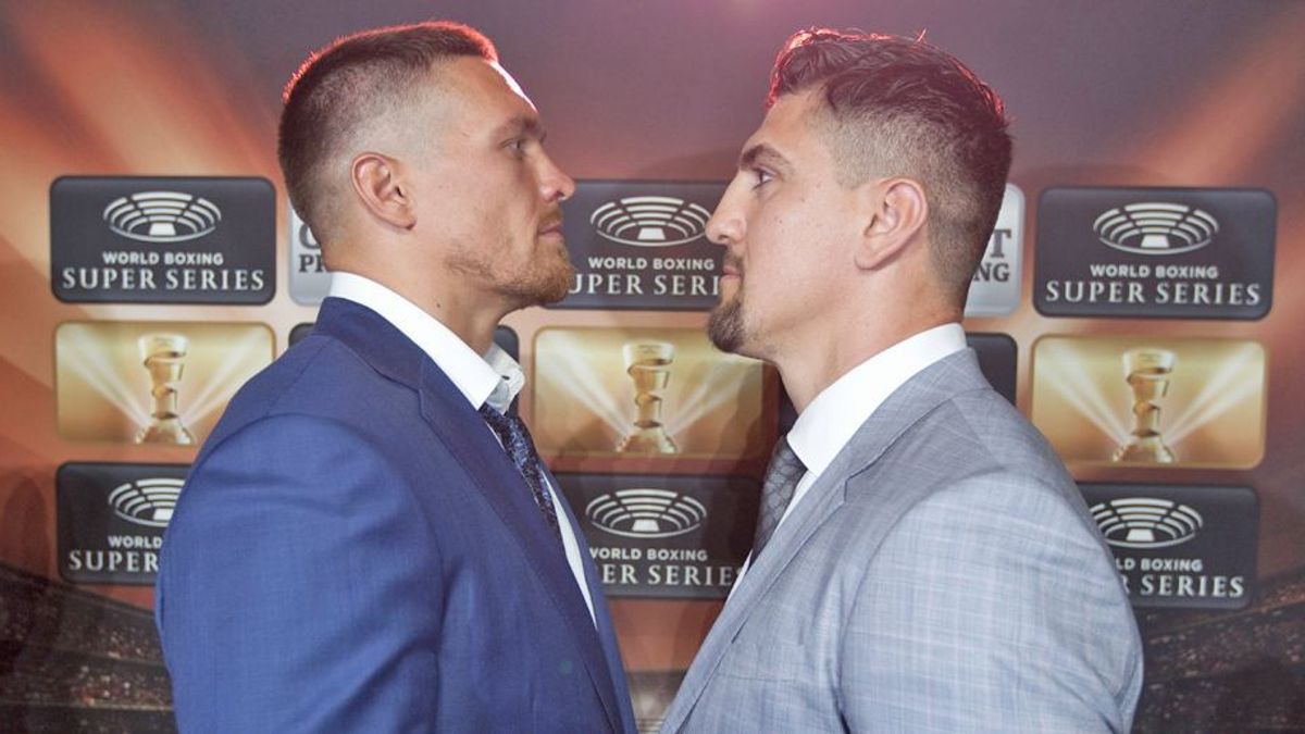Aleksandr Usyk und Marco Huck