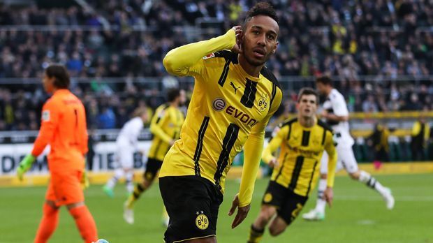 
                <strong>Platz 1 - Pierre-Emerick Aubameyang (Borussia Dortmund)</strong><br>
                Platz 1 - Pierre-Emerick Aubameyang (Borussia Dortmund)Saisontore auswärts: Saisontore gesamt: 
              