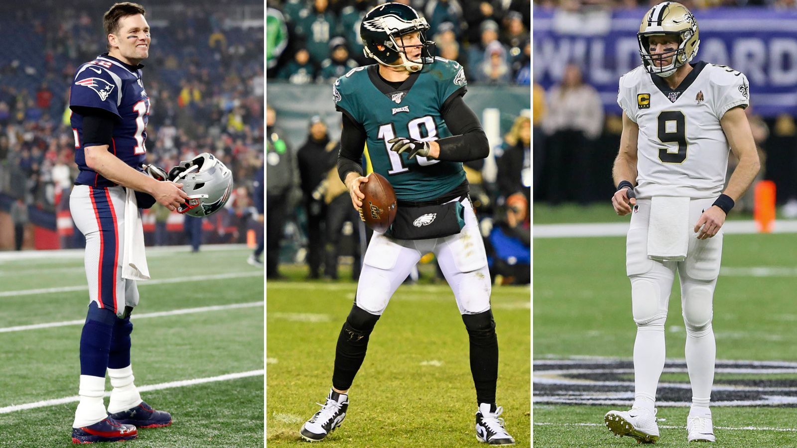 
                <strong>Verlierer: Quarterbacks der älteren Generation</strong><br>
                Ist nun die Zeit der "reifen" Quarterbacks vorüber? In Tom Brady (42), Drew Brees (40) und Eagles-Ersatzmann Josh McCown (40) spielten in der Wild-Card-Round drei Quarterbacks, die ihren 40. Geburtstag bereits hinter sich haben. Das Ergebnis: drei Niederlagen. Keiner von ihnen fand so richtig zu seinem Spiel. Brees warf lediglich einen Touchdown-Pass, Brady und McCown überhaupt keinen.   
              