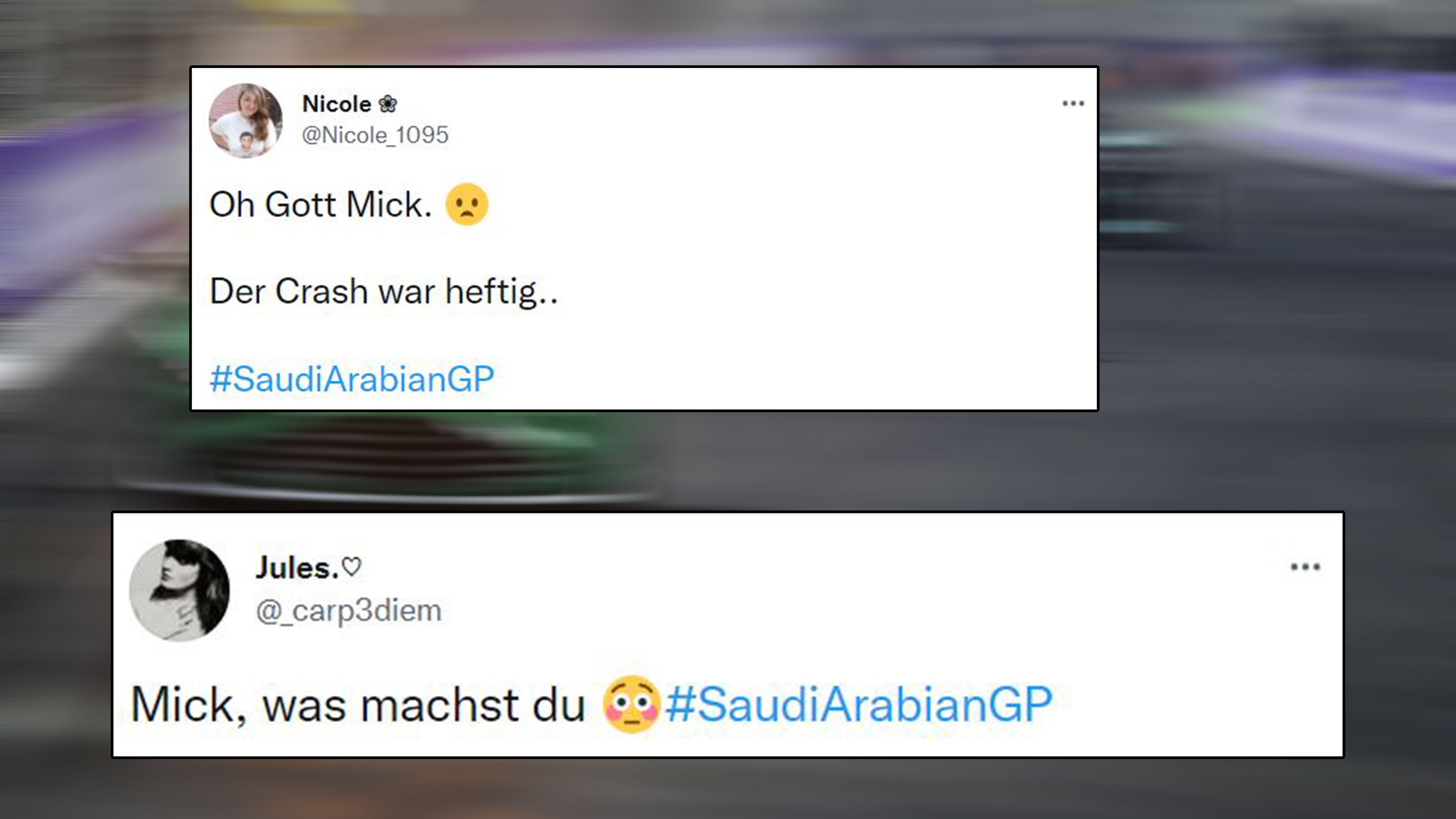 
                <strong>Mick sorgt für Chaos</strong><br>
                In Runde zehn setzt Mick Schumacher seinen Haas-Boliden in die Wand. Und löst damit völliges Chaos aus!
              