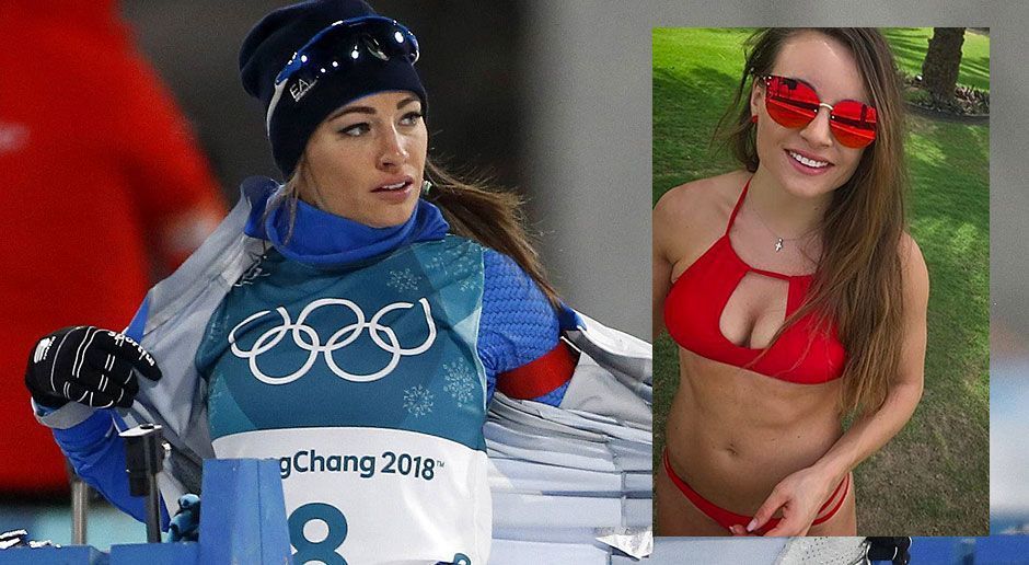 
                <strong>Dorothea Wierer</strong><br>
                Dorothea Wierer ist der Pechvogel von Pyeongchang. Die Südtirolerin verpasste in allen Einzelwettbewerben eine Medaille knapp. Dafür sieht sie klasse im Bikini aus.
              