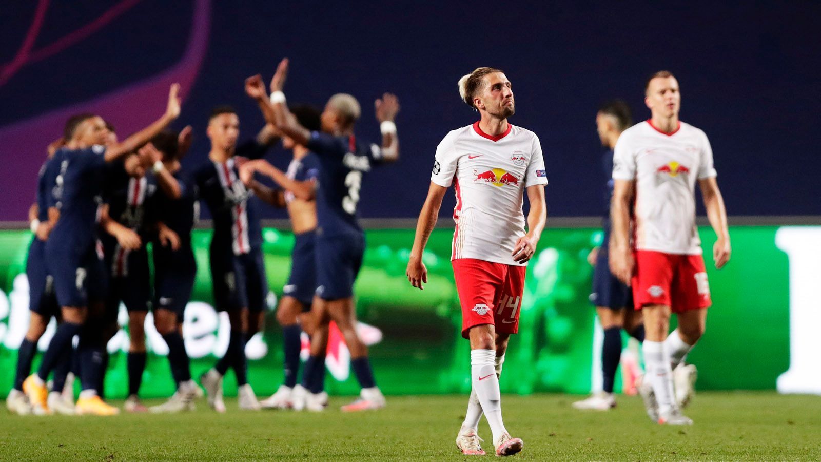 
                <strong>3:0! Paris St. Germain und RB Leipzig in der Einzelkritik</strong><br>
                Lehrstunde für RB Leipzig! Im Halbfinale der Champions League hat der Bundesligist beim 0:3 gegen Paris St. Germain keine Chance. Wir haben beide Teams benotet.
              