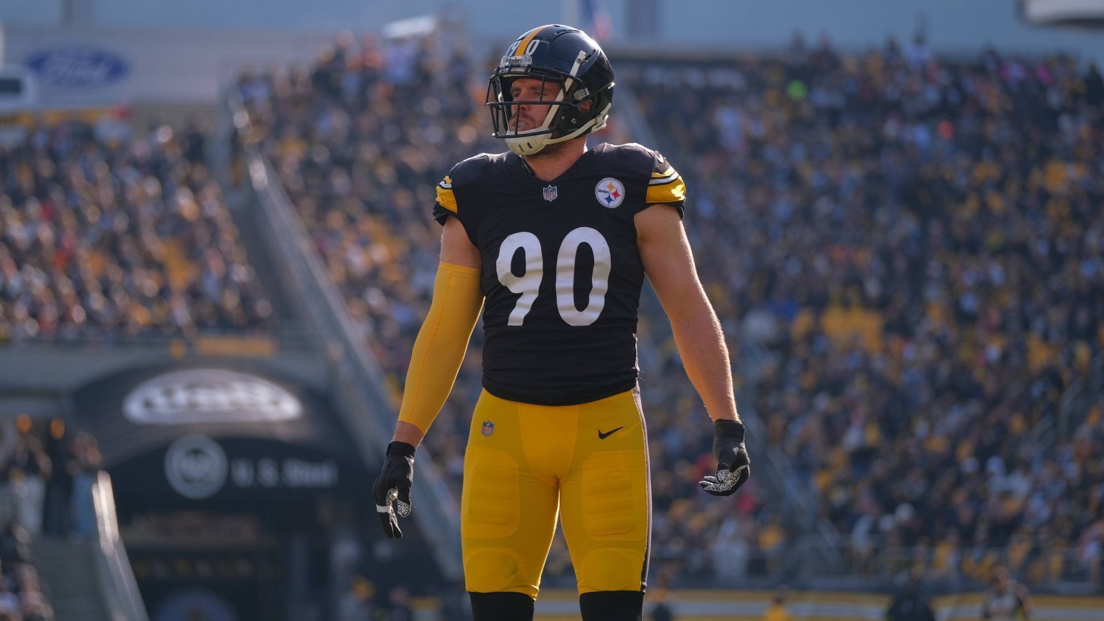 
                <strong>Platz 14: T.J. Watt</strong><br>
                &#x2022; Team: Pittsburgh Steelers<br>&#x2022; Position: Outside Linebacker<br>&#x2022; Platzierung im Vorjahr: 12<br>
              