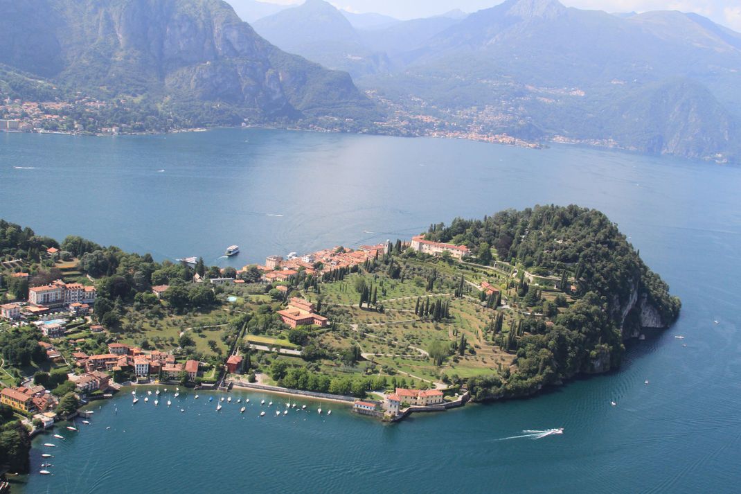 Der Comer See und Bellagio von oben betrachtet. (Archivbild)
