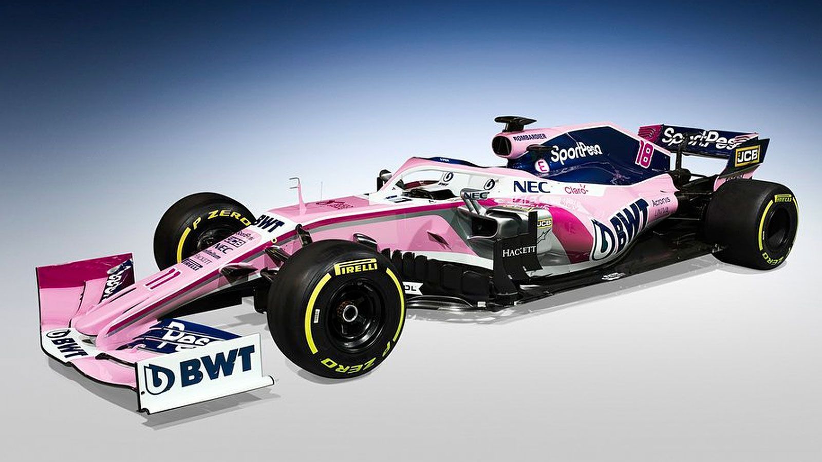 
                <strong>Formel-1-Autos 2019: Racing Point F1 Team</strong><br>
                Im ersten kompletten Jahr unter dem Namen Racing Point startet der Nachfolger von Force India in einem weiter hauptsächlich in Rosa gehaltenen Fahrzeug. Aber auch Blau mischt sich an der Airbox ein. Der Name des Renners lautet RP19. Als Motorenlieferant setzt das kleine kanadische Team auf Mercedes.
              