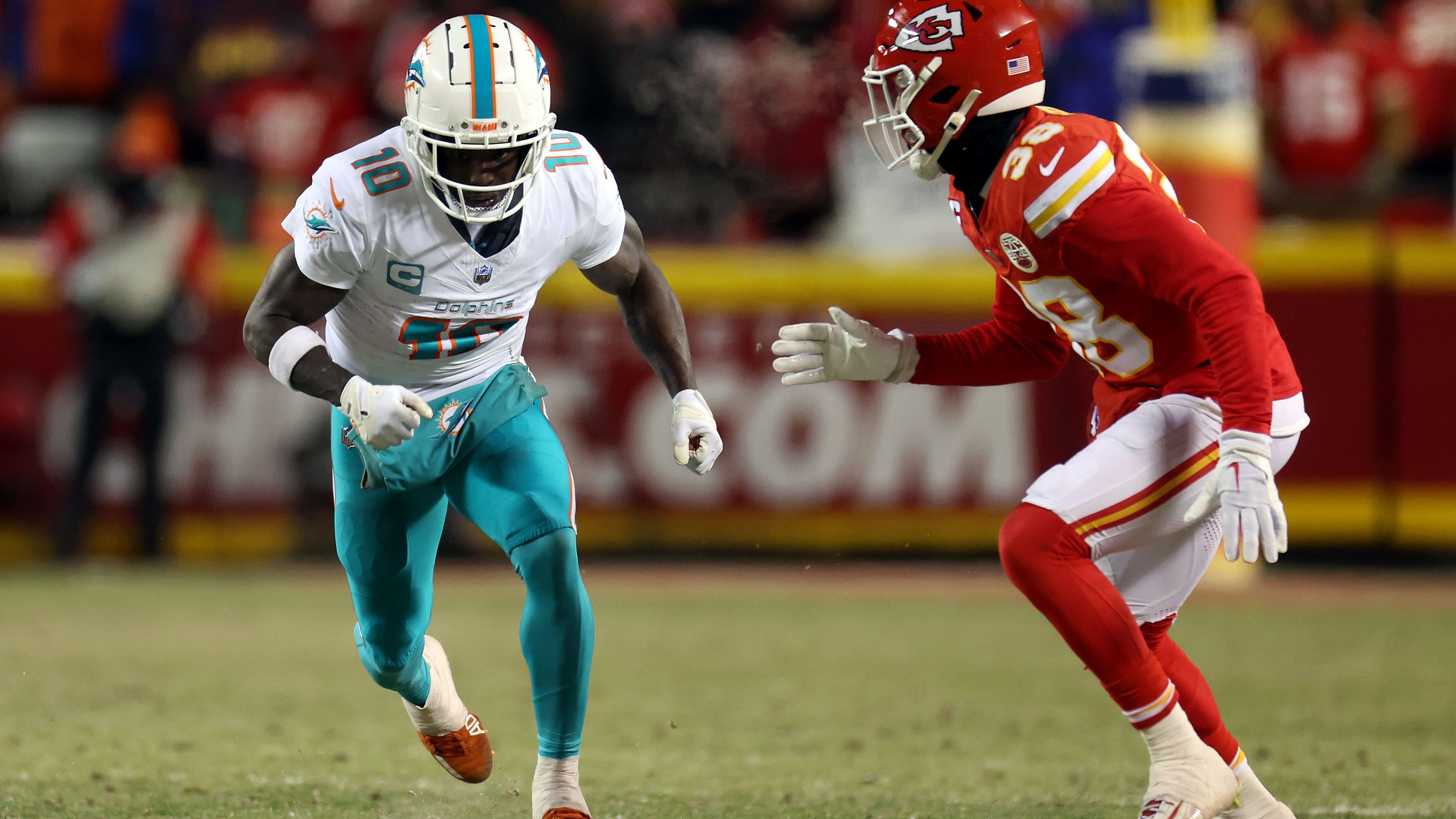 <strong>Go-Route: Tyreek Hill (Miami Dolphins)</strong><br>Football kann so simpel sein. Kein Richtungswechsel, keine Abstopper, nur mit viel Tempo geradeaus laufen: Der König der Go-Route ist vielleicht auch deshalb Tyreek Hill.&nbsp;