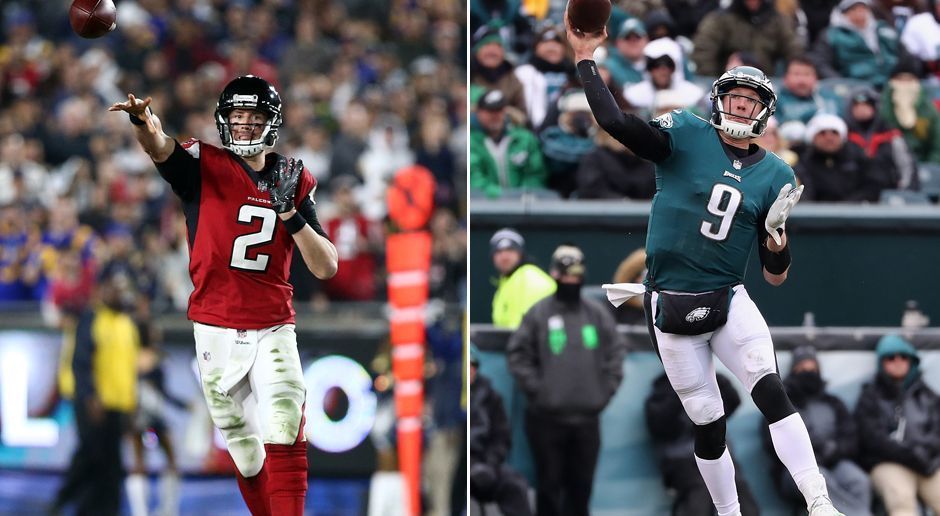 
                <strong>Atlanta Falcons at Philadelphia Eagles</strong><br>
                Volker Schenk: "Das wird ein spannendes Match. Ich gehe von einem Defense-Battle aus, bei dem am Ende die Falcons höher fliegen als die Eagles. Nick Foles kann das Team nicht tragen." Tipp: Sieg Falcons
              