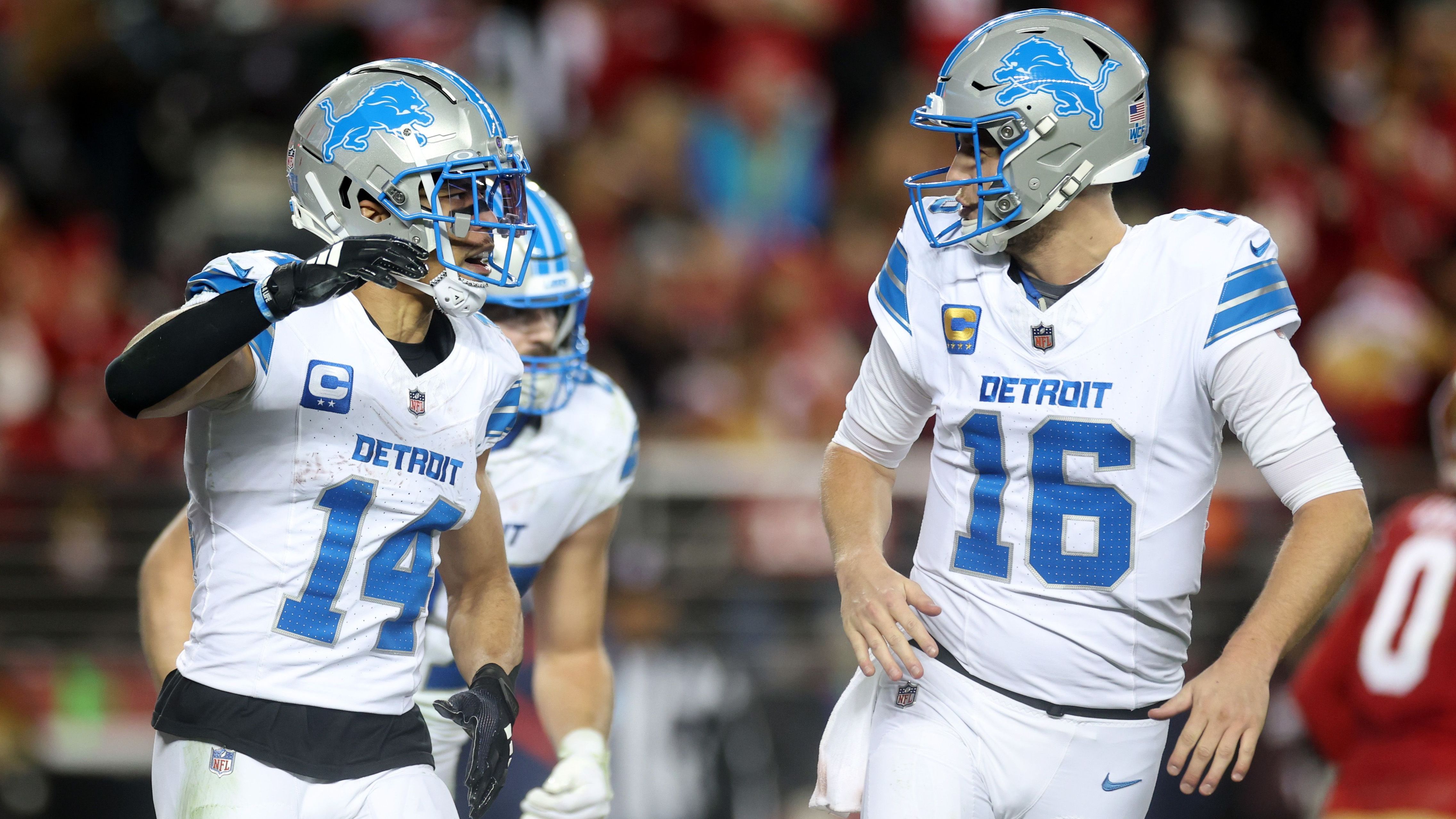 <strong>7 Pro Bowler: Detroit Lions</strong><br>Amon-Ra St. Brown (Wide Receiver), Frank Ragnow (Center), Brian Branch (Safety), Jack Fox (Punter), Jared Goff (Quarterback), Penei Tewell (Tackle), Jahmyr Gibbs (Running Back)