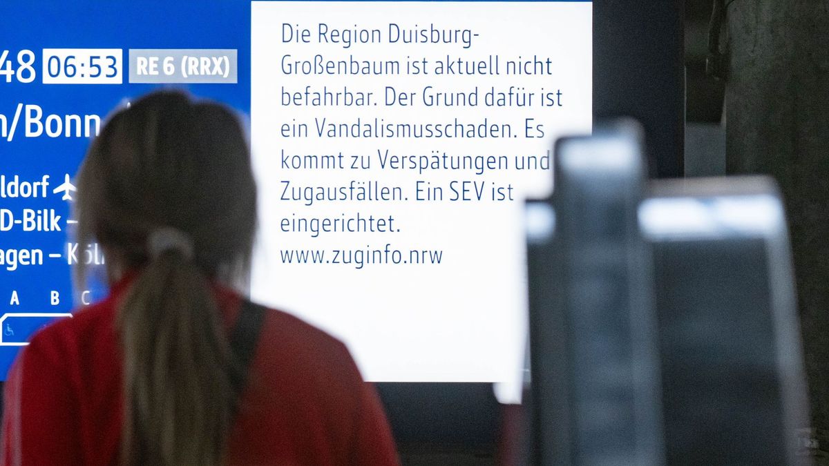 Nach Kabelbrand an Zugstrecke in Nordrhein-Westfalen