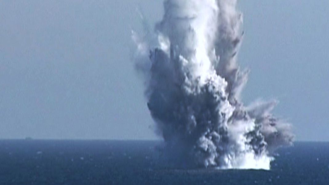 Nordkorea testet eine Unterwasser-Drohne